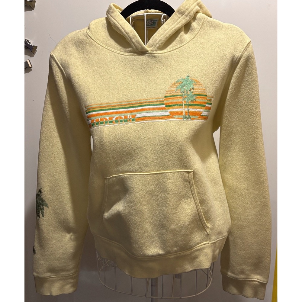 Sideout‎ Kids Size XL (15) Sweatshirt Yellow Hoodie 42" X 20"